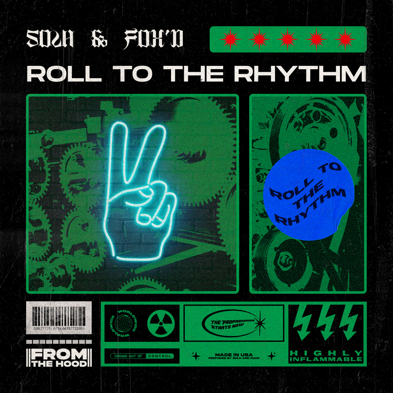 Album artwork for Solh and Foxd Roll to the Rhythm single on From The Hood